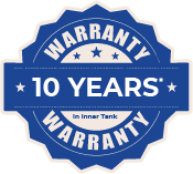 10 Year Warranty on Glass Lined Tanks